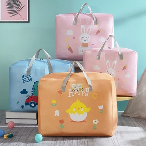 Thick Oxford cloth cartoon quilt storage bags for kindergarten bedding and clothes