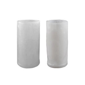 Set of 2 embossed mandala cylinder silicone molds for DIY candles and star moon patterns