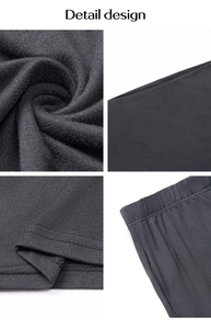 Detail design showing dark grey fabric texture and high-quality stitching on the cuff