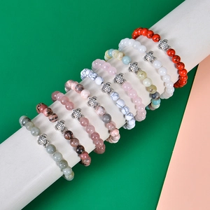 Amazonite turtle beaded bracelets in assorted colors for summer beach jewelry style