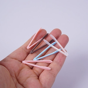 Five-piece colorful mini plastic tweezers set for DIY miniature cake crafts and kitchen play