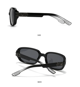 Detail view showing side and back angles of vintage aviator sunglasses with metal hinge