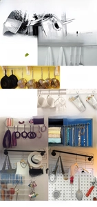 Multi-purpose stainless steel S-hooks for organizing kitchenware, tools, and garments