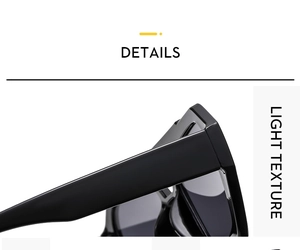 Close-up of black aviator sunglasses showing thick temples and light texture detail