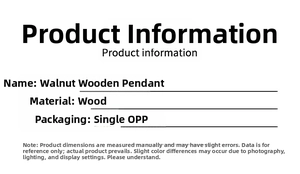 Specifications for wooden Nutcracker soldier ornament showing material and packaging details