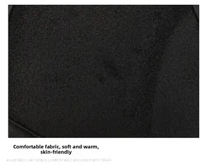Detailed macro view of the warm fleece lining and adjustable strap on the winter baseball cap
