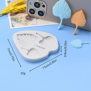 Stampo in silicone con foglie di ginkgo e monstera per decorazioni di torte e dolci