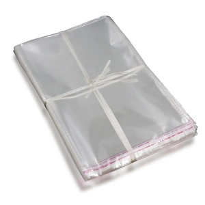 Bolsas OPP transparentes autoadhesivas para ropa con tira de sellado roja Seal King