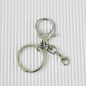 Hochwertiges silbernes Metall-Karabiner-Schlüsselring-Zubehörset für DIY-Bastelarbeiten