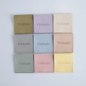 Detailed macro grid of microfiber jewelry envelopes in nine assorted elegant colors