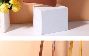 Detail of premium PU leather phone bag showing neat stitching and bottom structure
