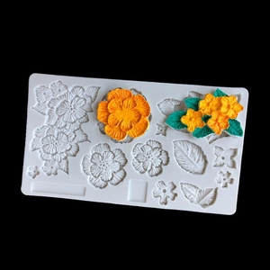Hydrangea jasmine silicone flower mold for DIY fondant and creative cake decoration