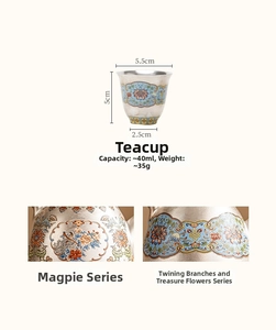 Macro detail of enamel kung fu teacup showing 5cm height and silver-plated inner lining