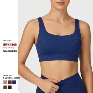 Reggiseno Sportivo da Donna Senza Peso Retro Vuoto Anti-shock Reggiseno per Yoga Corsa Fitness Top Imbottito da Palestra