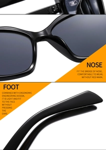 Close-up of ergonomic nose pads and temples on high-quality cat eye sunglasses