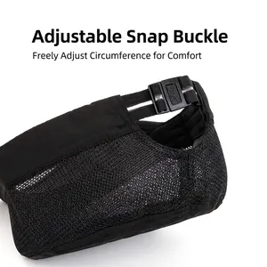Men's breathable mesh golf cap featuring adjustable snap buckle and quick-dry fabric