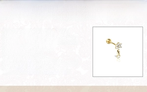 Detailed specifications of a 925 sterling silver earring with cubic zirconia dimensions