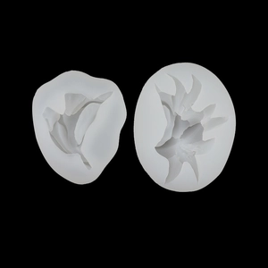 Calla lily and petal silicone mold set for DIY candles, soap making and cake fondant