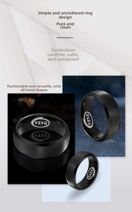 Macro shot of matte black tungsten ring with brushed finish and PAYA logo engraving