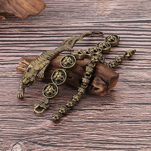 Men Retro Tiger Head Bracelet Vintage Domineering Biker Jewelry 316L Stainless Steel Antique Gold Electroplated