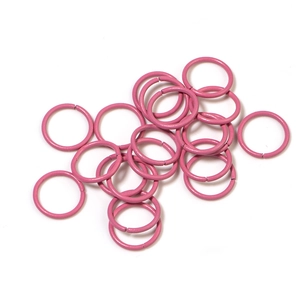 Pink macaron painted 8/10mm open jump rings for DIY jewelry making accessories