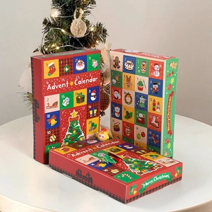 Christmas Advent Calendar boxes with 24 surprise compartments for holiday gifts