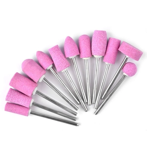 Pink Quartz Nail Drill Bits Professional Manicure Polishing Grinding Head For Electric Machine Accessories Durable