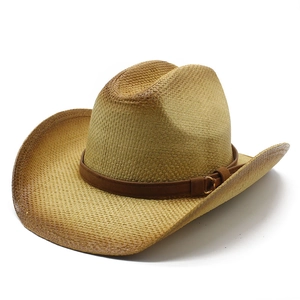Cappello Da Cowboy Western Vintage Paglia Di Carta Protezione Solare Tesa Larga Per Mare Vacanze Uomo Donna
