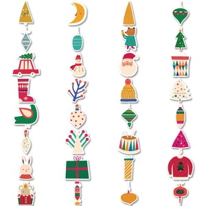 Detailed assortment of colorful Christmas stickers for phone cases and water bottles