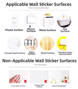 Guide for applying Christmas window stickers on smooth glass, metal, and tile surfaces