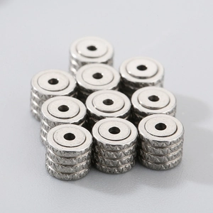 Textured 304 stainless steel heart earring backs and stud earring findings for DIY