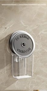 Wall-mounted bathroom shelf showing strong bearing capacity with heavy weight test