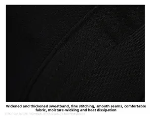 Détail du bandeau épais et large avec des coutures précises sur la casquette de baseball