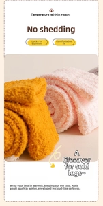 Detailansicht der Korallenfleece Wintersocken mit Fokus auf Thermo-Stoff und Elastizität