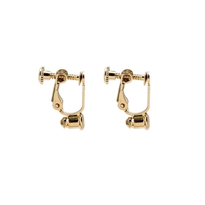 Convertisseurs de boucles d'oreilles à clip dorés réglables pour oreilles non percées