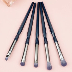 Set de 5 brochas de ojos profesionales con mango de diamante y cerdas degradadas