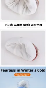 Gros plan sur la doublure polaire du kit bonnet à pompon et tour de cou tricoté