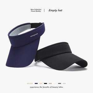 Sun Visor Hat For Women Large Brim UV Protection Nylon Spandex Breathable Adjustable Outdoor Sports Running Tennis