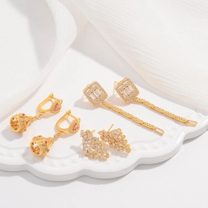 925 Sterlingsilber Herz Quaste Krone Ohrringe Für Damen Luxus Zirkonia Eingelegt Geometrische Flügel Ohrringe Hochzeit Party Schmuck