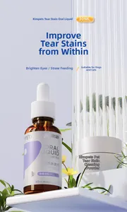 Détail du sérum Kimpets 30ml avec pipette pour éliminer les taches de larmes d'animaux
