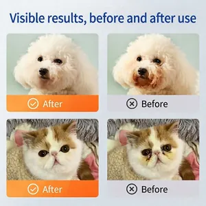 Solution nettoyante pour traces de larmes de chiens et chats avec résultats réels