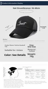 Detailed size chart for mesh sun hat showing 10cm brim and head measurement guide