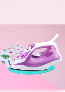 Detailed view of mint green silicone iron rest pad with non-slip heat resistant texture