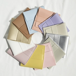 PU Leather Jewelry Packaging Pouch Flip Top Button Closure Microfiber Storage Bag For Necklace Earrings Ring Gift