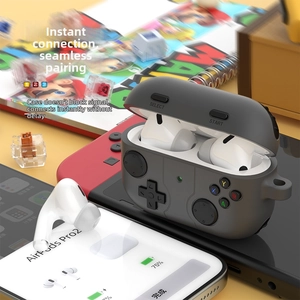 Retro game console style silicone case for AirPods Pro with colorful button details