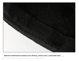 Vista macro della fascia tergisudore spessa e cuciture precise nel berretto da uomo
