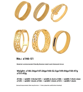Detailed size and weight specification chart for gold plated titanium steel bangles