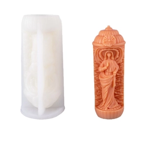 Silikonform Jungfrau Maria für DIY Duftkerzen und französische Gips-Deko-Ornamente