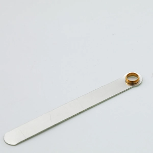 Luminous aluminum clock hands with golden eyelets for DIY quartz clock repair sets