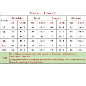 Detailed size chart for street hooded sweatshirt with measurements in cm and inch
